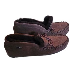 L.L. Bean Men's Dark Brown Suede Loafers
